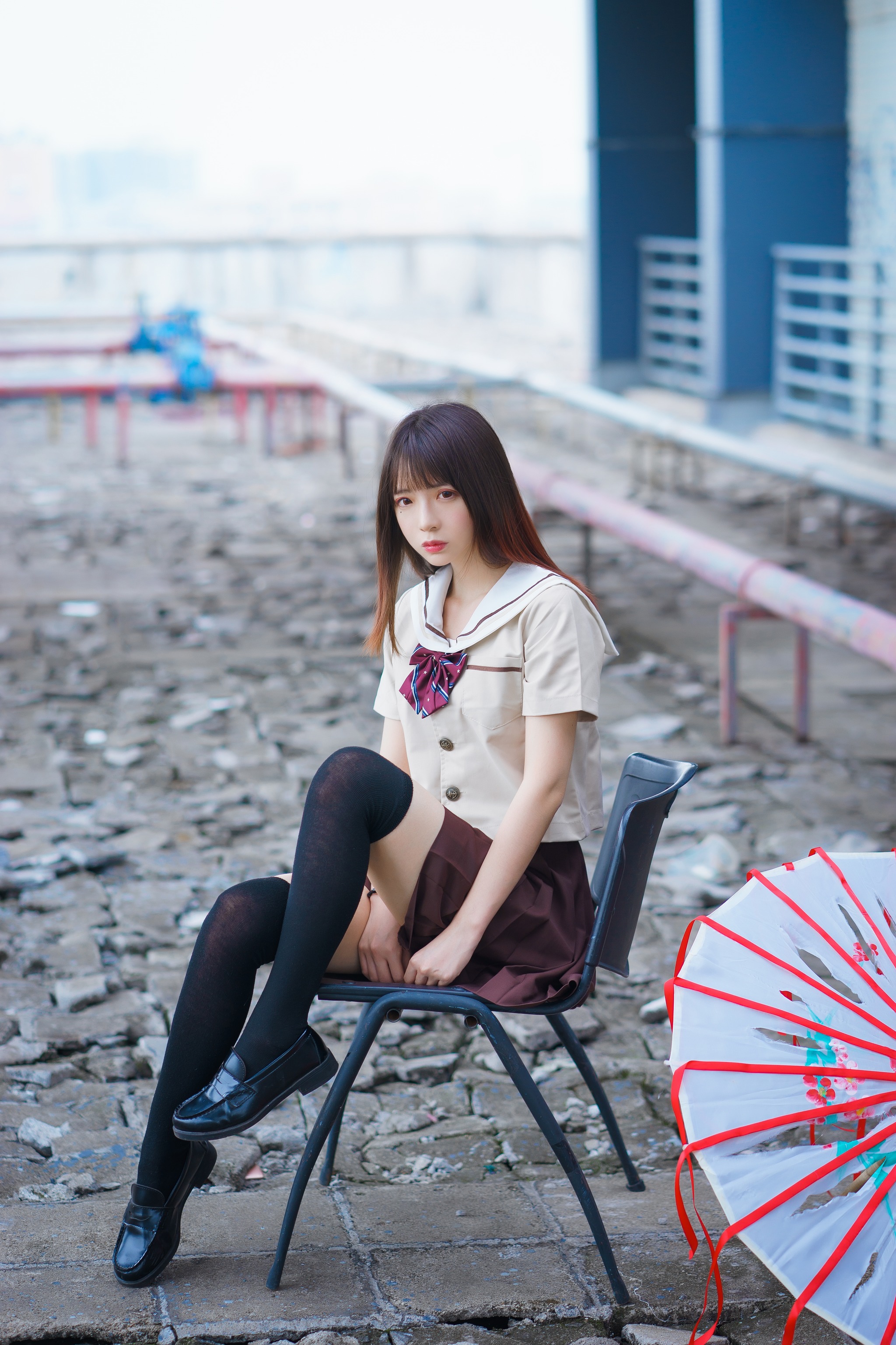 疯猫ss – NO.009 丝袜狂想曲（伞） [42P]-XikXak